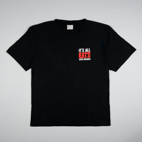 ITS ALL EATS STAPLE TEE | BLACK