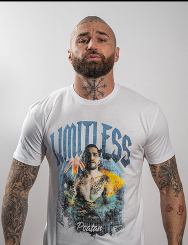 LIMITLESS X PEREIRA | White "Poatan" Tee